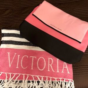 Victoria’s Secret Travel Beach Bag and Towel